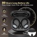 Wireless Earbuds, Bluetooth Headphones, Ear Buds with 80hr Playtime, LED Power Display, Noise Canceling, LED Power Display, IPX7 Waterproof Earphones for Gym/Workout/Sport